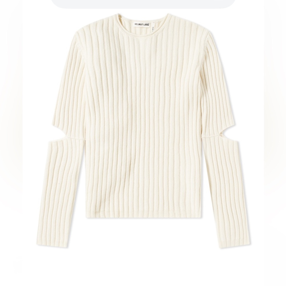 Helmut Lang 1997 Re-Edition Elbow Cut Out Sweater